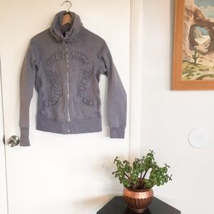 Lululemon Gray Sparkle Cuddle-Up Sweatshirt Sz 6
